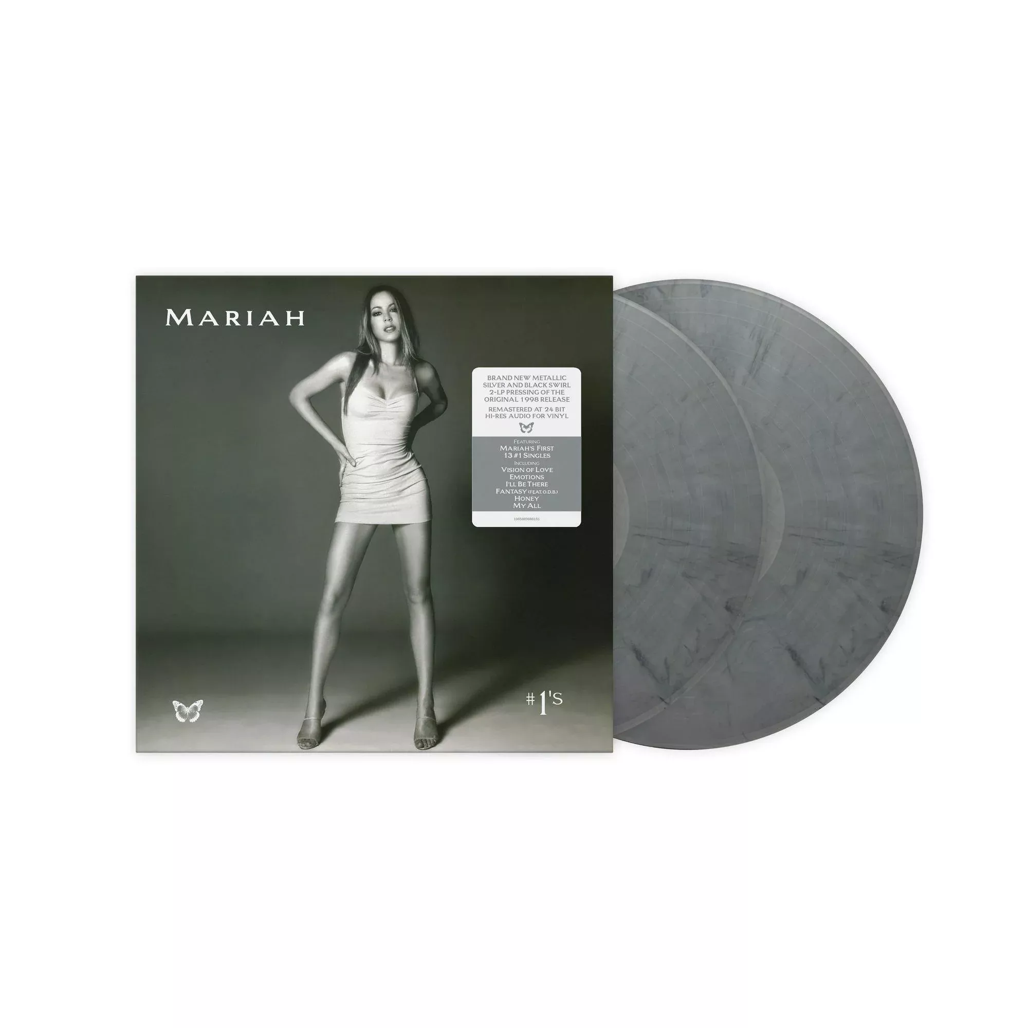 #1’s (Metallic Silver/ Black Swirl Vinyl)