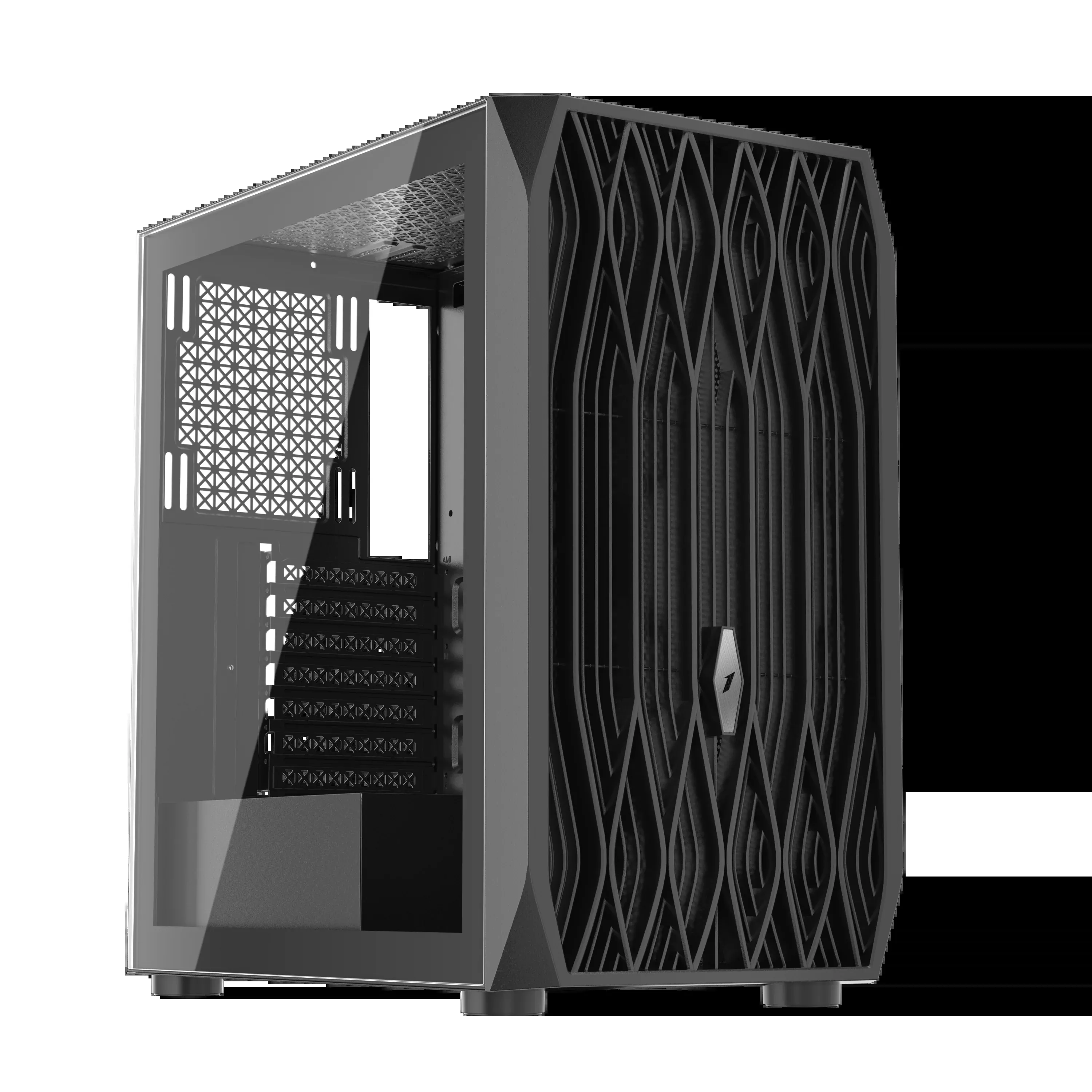 1st Player AY7 ATX M-ATX ITX PC Gaming Case (Black)