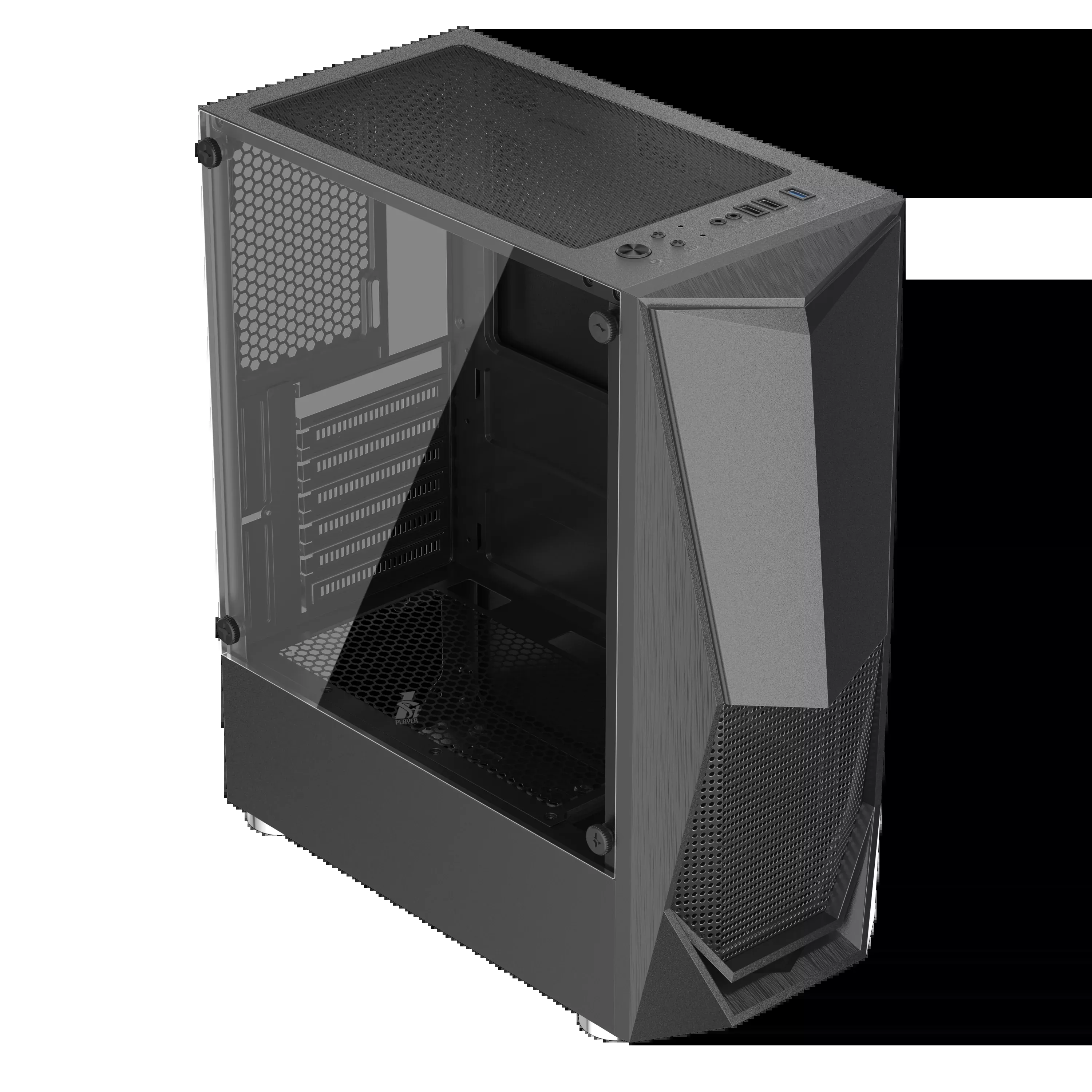 1st Player DK-3 Micro ATX Tempered Glass PC Computer Gaming Case M-ATX