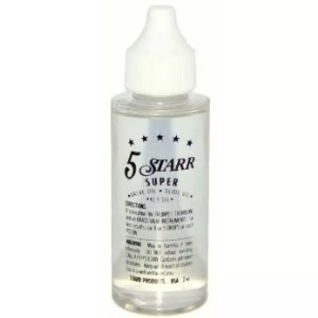 5 Starr Super Valve Oil - Clear 2oz Bottle