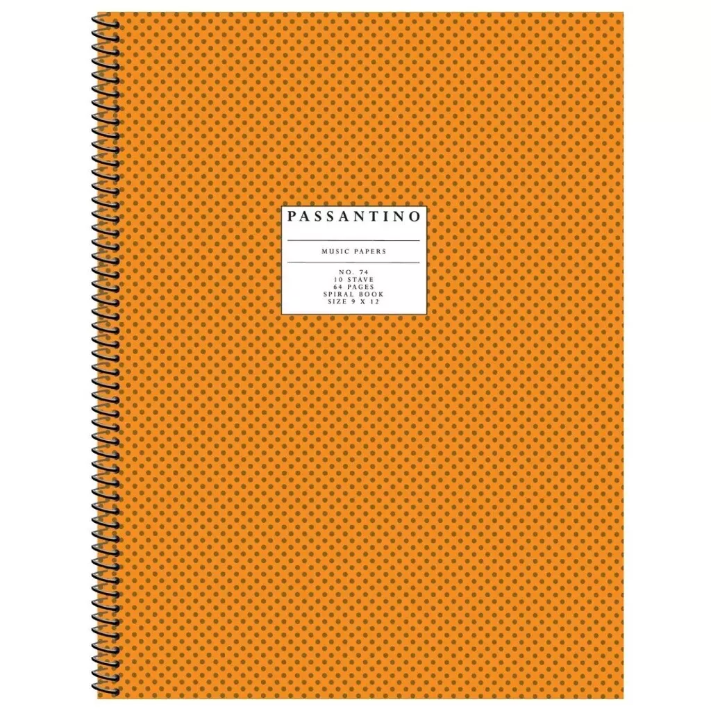 74. Spiral Book 10-Stave Passantino Manuscript Paper