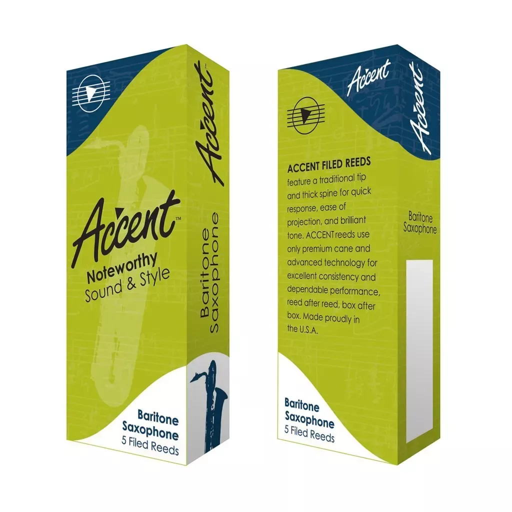 Accent Baritone Saxophone 5pk Reeds, 3