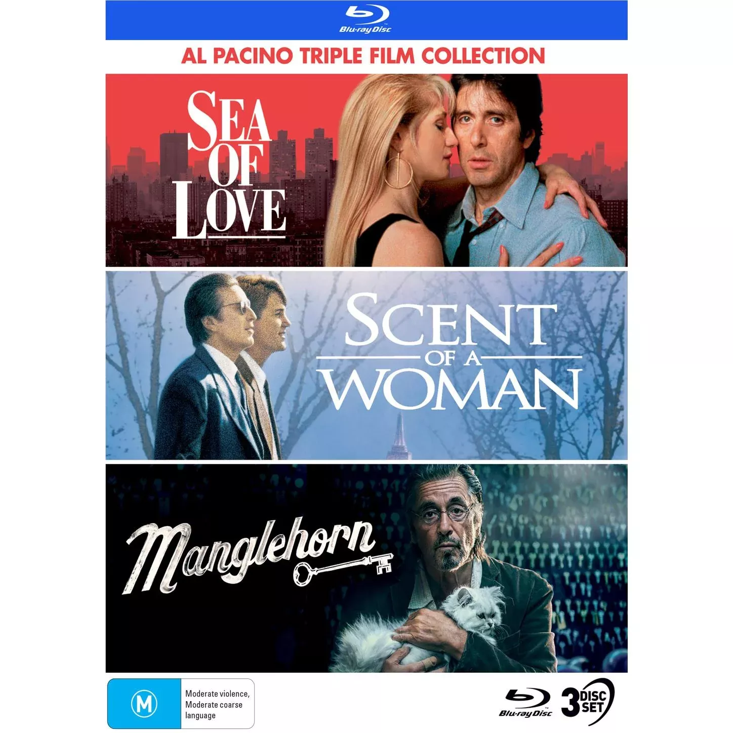 Al Pacino: Triple Film Collection (Sea Of Love /Scent Of A Woman /Manglehorn)