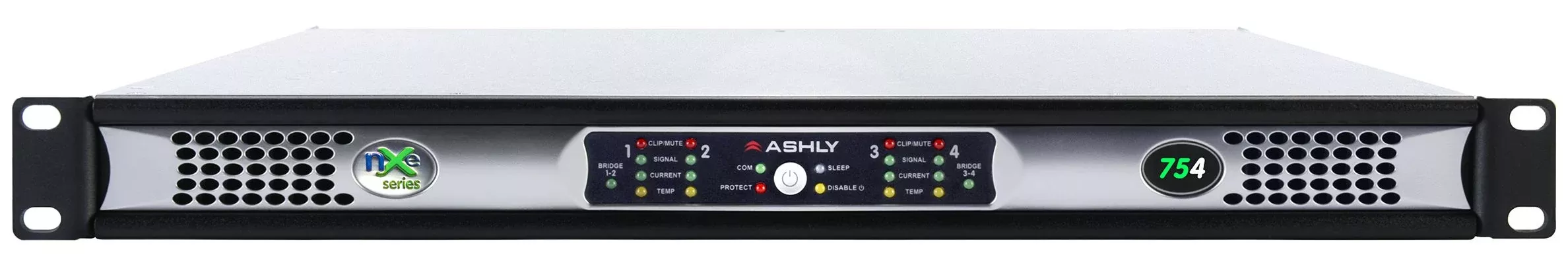 Ashly nXe754 4-Channel Network Power Amplifier, 75W at 2 Ohms
