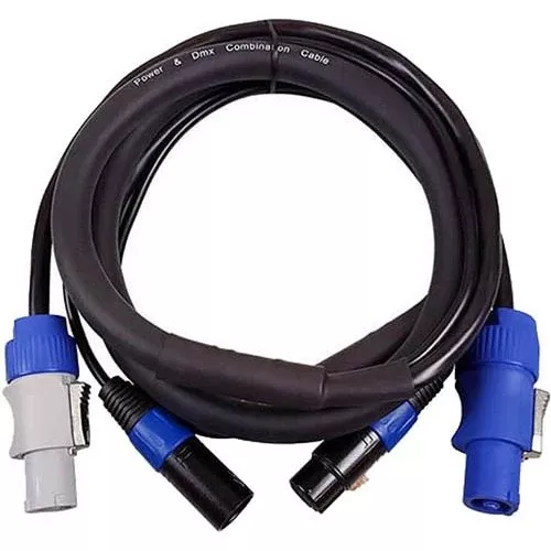 Blizzard 3-Pin DMX + powerCON Compatible Combo Cable
