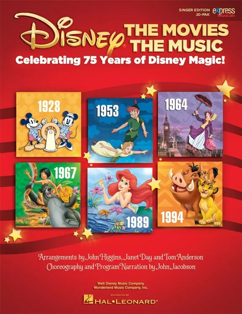 Disney: The Movies The Music (singer 20 pak)