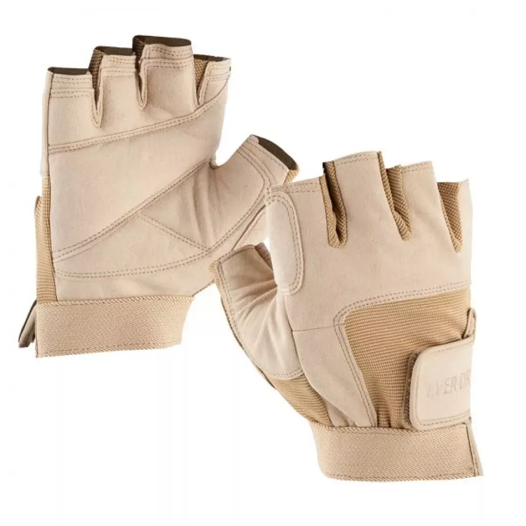 DSI Ever-Dri Fingerless Gloves, Tan LG