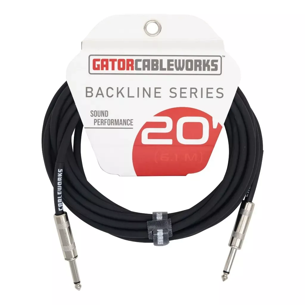 Gator CableWorks Backline Series GCWB-INS-20 Instrument Cable, 20 Feet