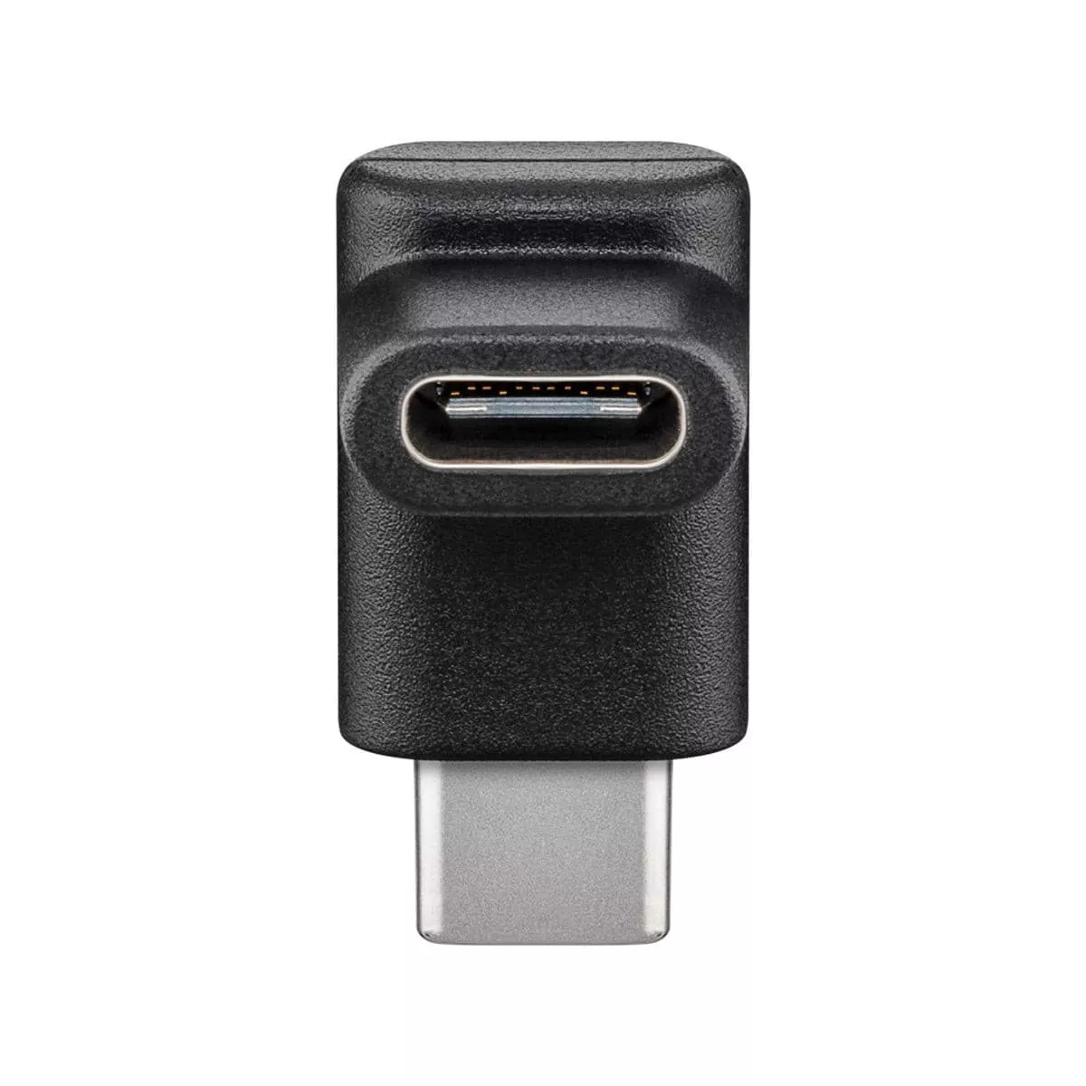 Goobay USB-C to USB-C Adapter 90 degree plug for USB-C cables - Black