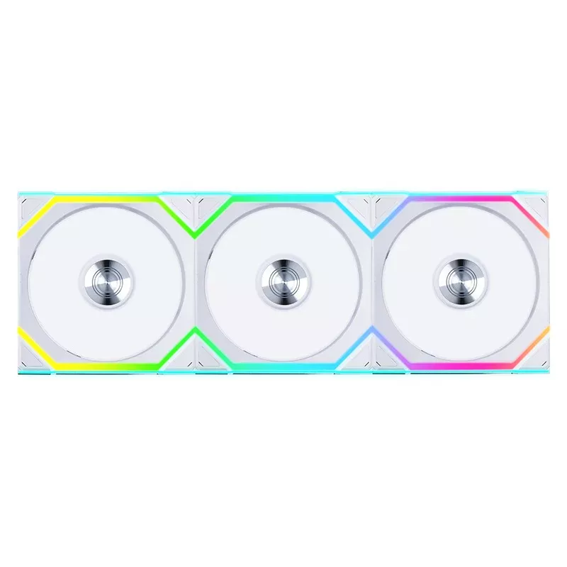 Lian Li (3-Pack) Uni Fan 120mm SL Wireless ARGB 4-Pin PWM White Fan with Controller (12SL1W3W)