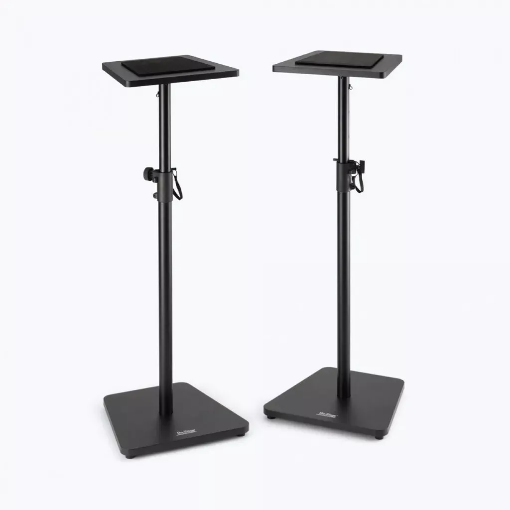On-Stage SMS7500B Wood Studio Monitor Stand, Pair, Black