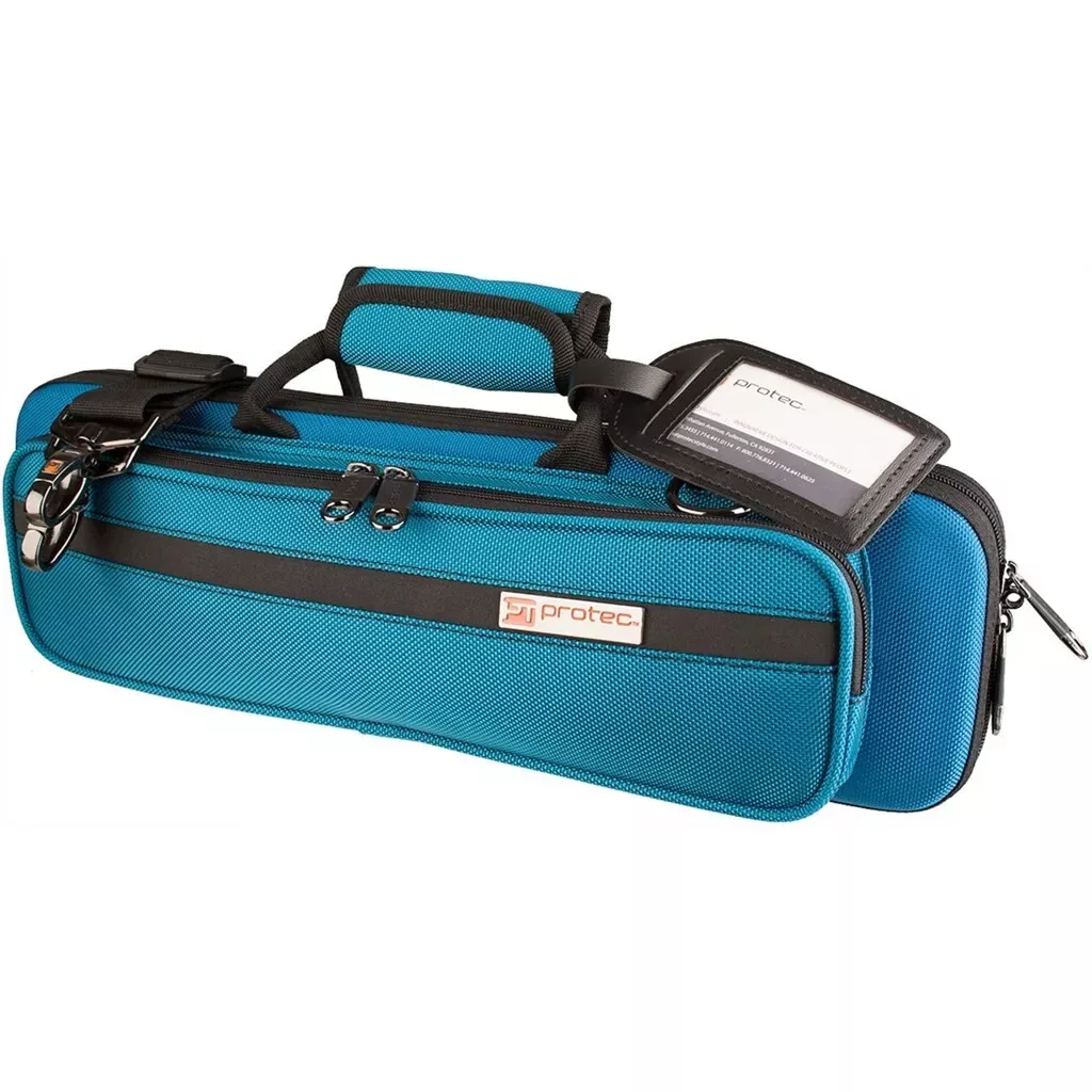 Protec PRO PAC PB308TB Slimline Flute Case, Teal Blue