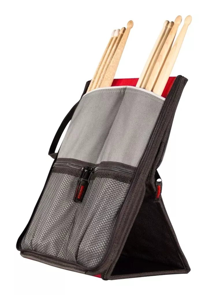 Sabian SSF12 Stick Flip Bag Stand Up Stick Bag Black with Red