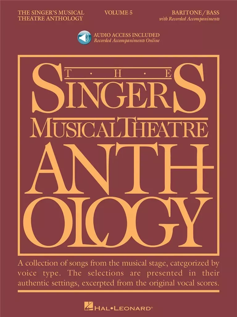Singer's Musical Theatre Anthology – Volume 5, Baritone/Bass (with Audio)
