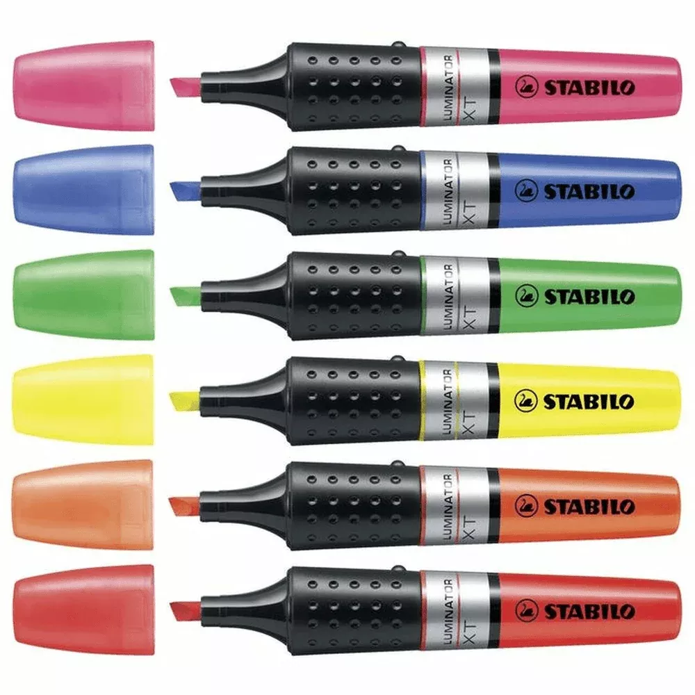 Stabilo Wallet 6 Luminator XT Highlighter Liquid Ink (Assorted Colours)
