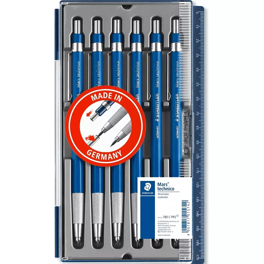 Staedtler 780-C Mars Technico Leadholder Pencil 2mm (6-Pack)