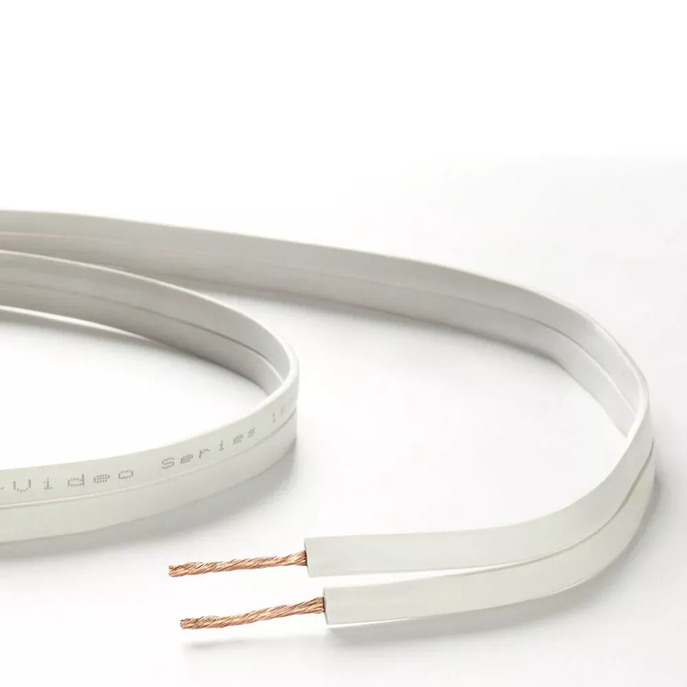 Taga Harmony 16AWG Flat Speaker Cable - 2x3m Trimmed Lengths (Grey)