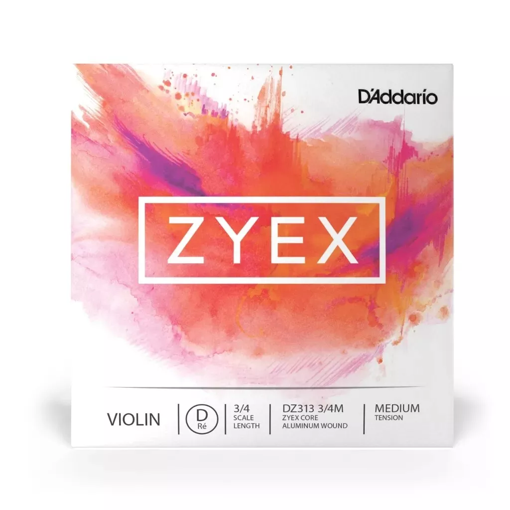 Zyex DZ313 Violin D String, 3/4